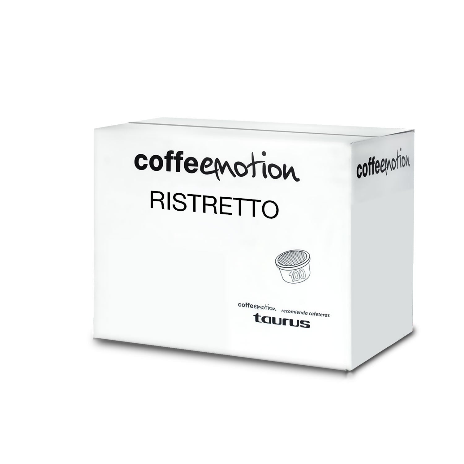 Recambio Taurus Coffeemotion - Cápsulas de café Ristretto, paquete de 100 unidades - 999143000