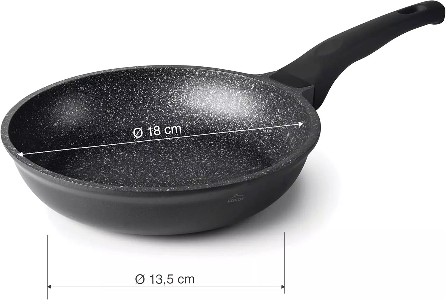 LACOR Sartén Eco-Piedra Aluminio Fundido 18cm - Modelo 24118