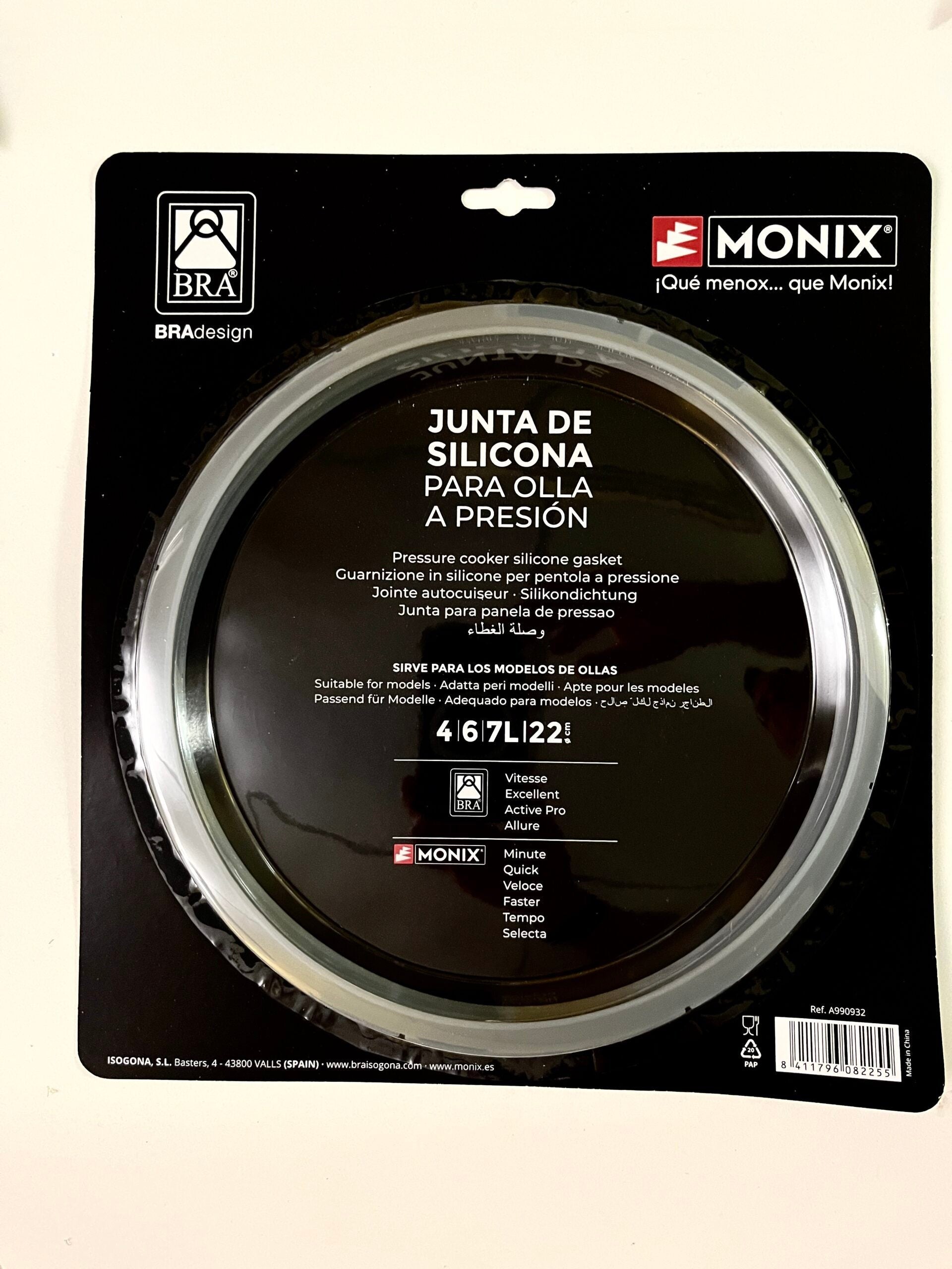Recambio Bra-Monix - Arandela para olla 4-6-7 litros - 990932