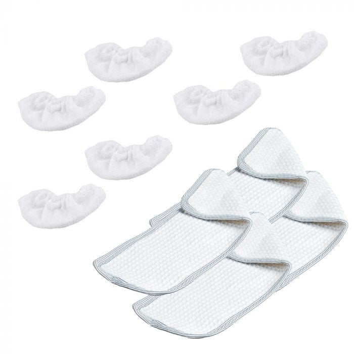 Recambio Polti Vaporetto - Paquete de cuatro paños y seis fundas para limpiadora de vapor - PAEU0210