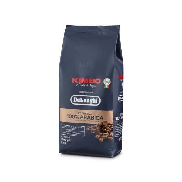 Recambio Kimbo para De'Longhi - Composición 100% Arábica, Paquete de 1 kg - DLSC613