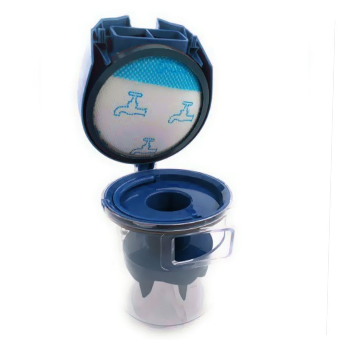 Recambio Rowenta Compact Power Cyclonic XXL - Depósito azul para aspiradora - RS-2230002239