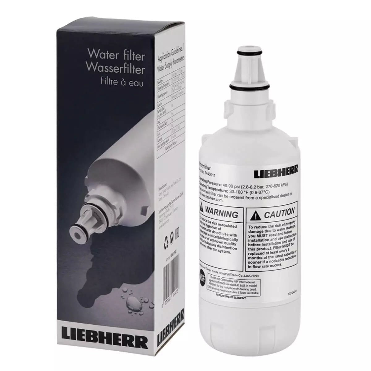 Recambio Liebherr, AEG, Electrolux - Filtro de agua para refrigeradores - 9880980