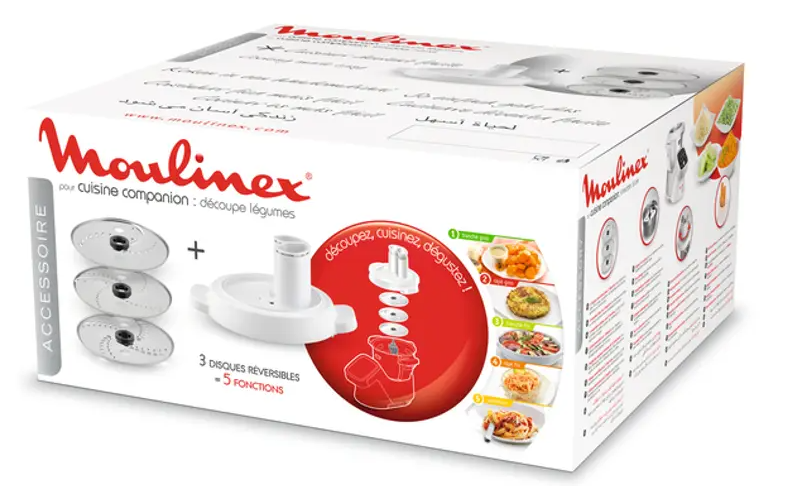 Recambio Moulinex Cuisine Companion HF800 - Accesorio cortador para robot de cocina - XF383110