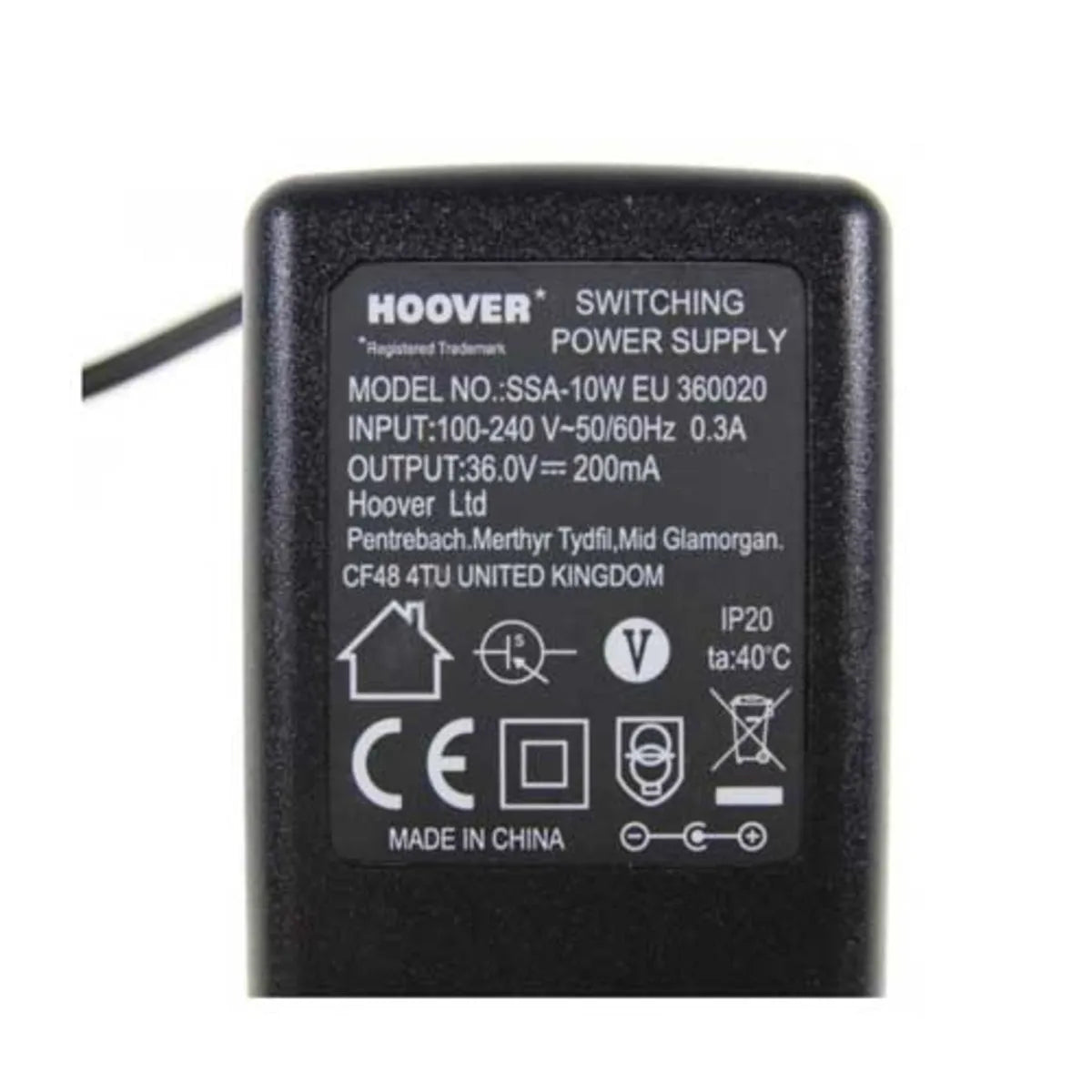 Cargador de aspirador escoba Hoover 48006268