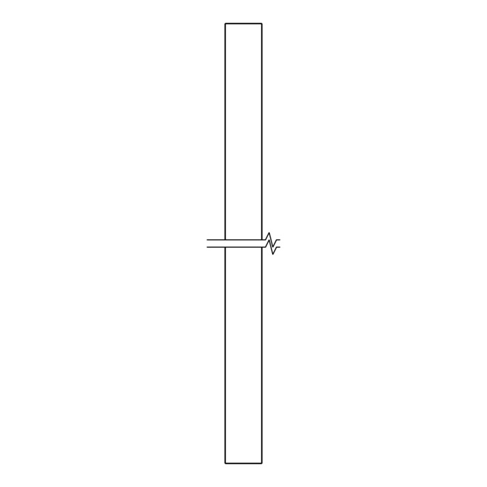 Recambio Electrolux - Cinta de sellado trasero de 485x6mm - 1251139430