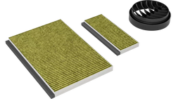 Recambio Bosch, Siemens, Balay - Filtros conjunto campana cocina - 17005798