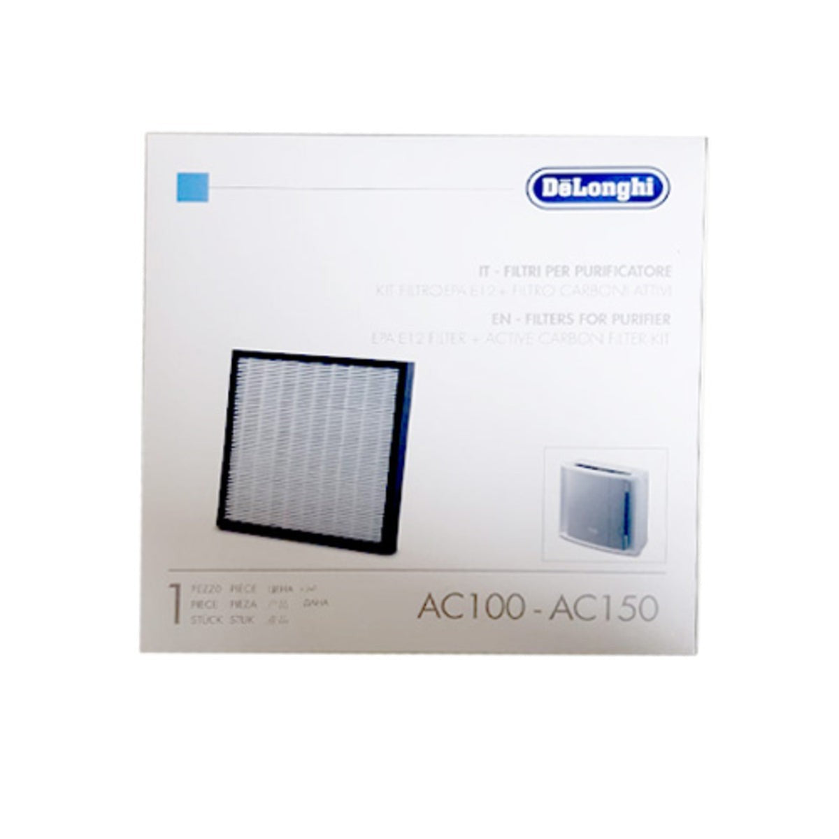 Recambio Delonghi AC100 y AC150 - Kit purificador de aire filtros - 5513710011