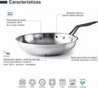 LACOR Sartén Origin Acero Inoxidable 18cm - Modelo 47318