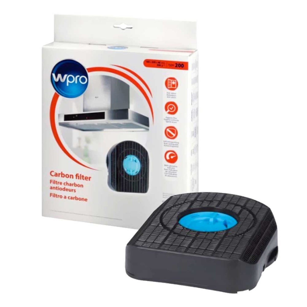 Recambio Whirlpool, Indesit - Filtro de carbono para campana extractora - 484000008577