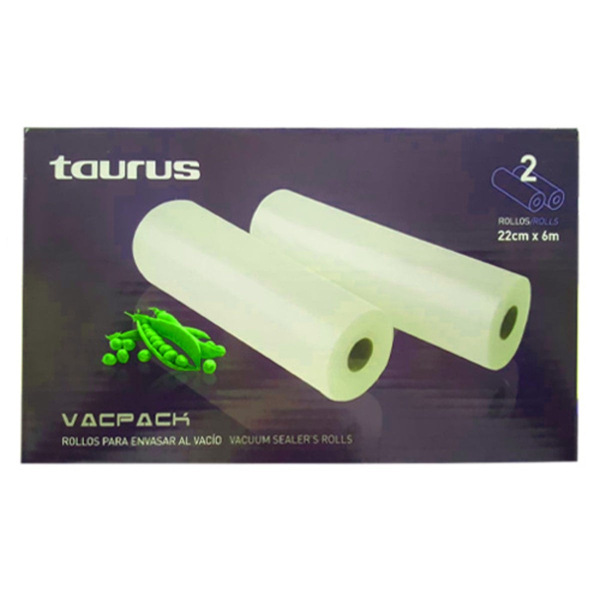 Recambio Taurus Vacpack - Pack de 2 rollos de vacío para envasadora - 999184000