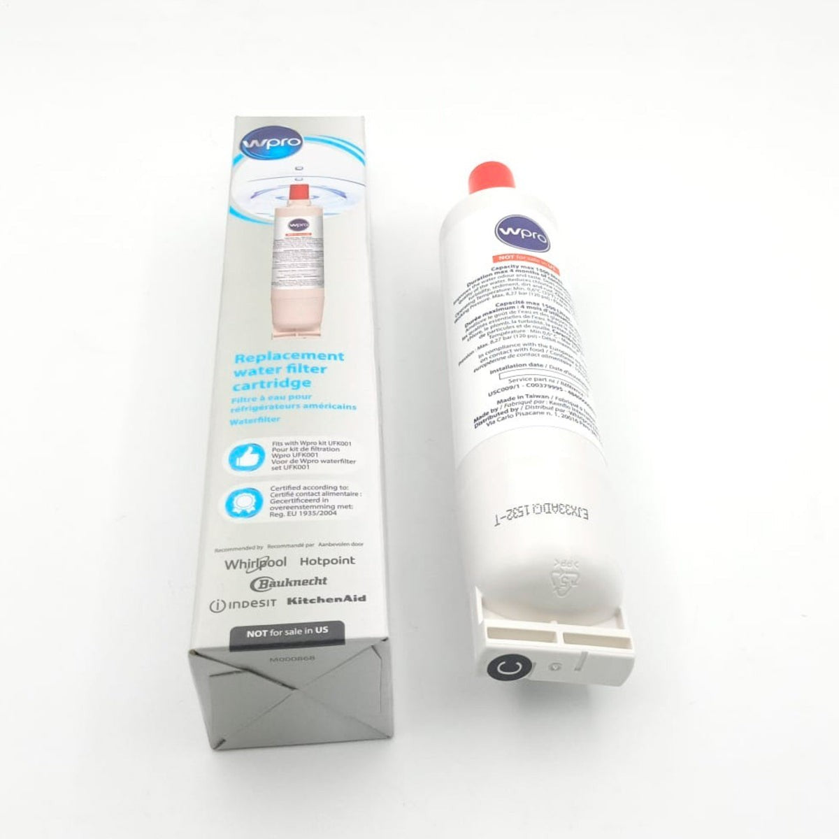 Recambio Whirlpool, Indesit USC009 - Filtro de agua para frigorífico - C00379995