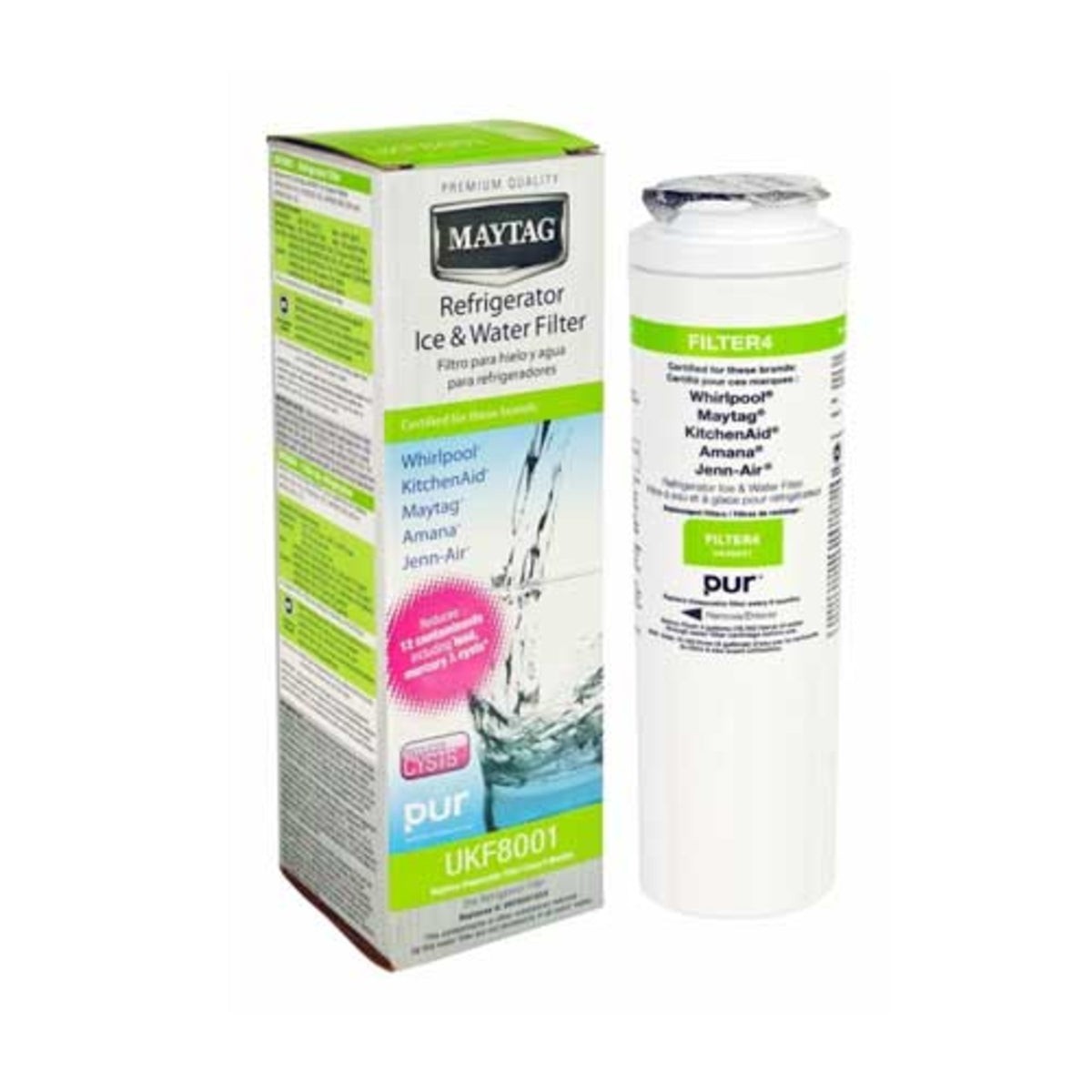 Recambio Maytag Whirlpool - Filtro frigorífico americano - C00424792