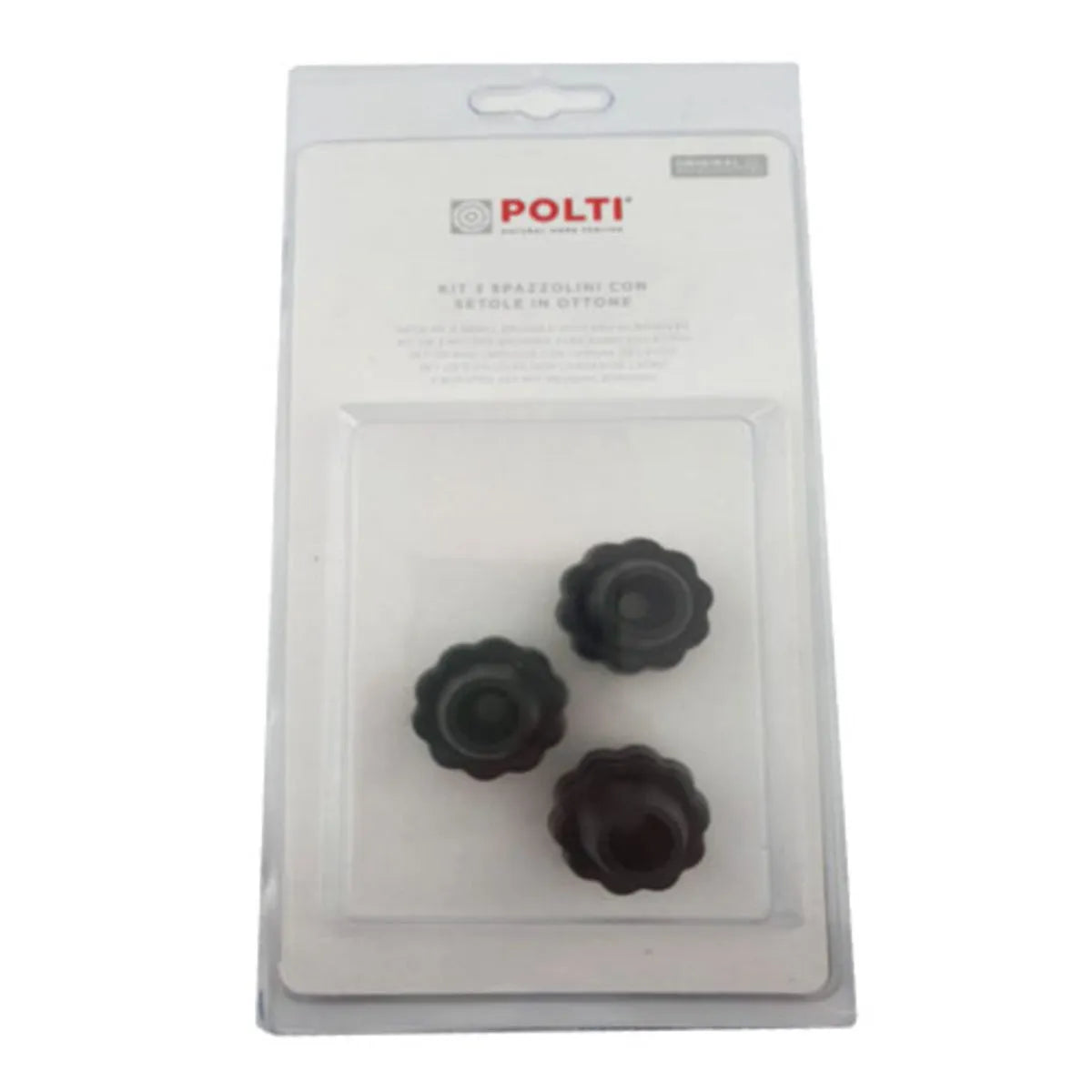 Kit 3 cepillos laton vaporeta Polti Pro 95 Turbo Flexi PAEU0297