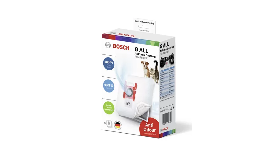 Recambio Bosch Tipo G ALL - Bolsas de aspirador 4 U - 17002915