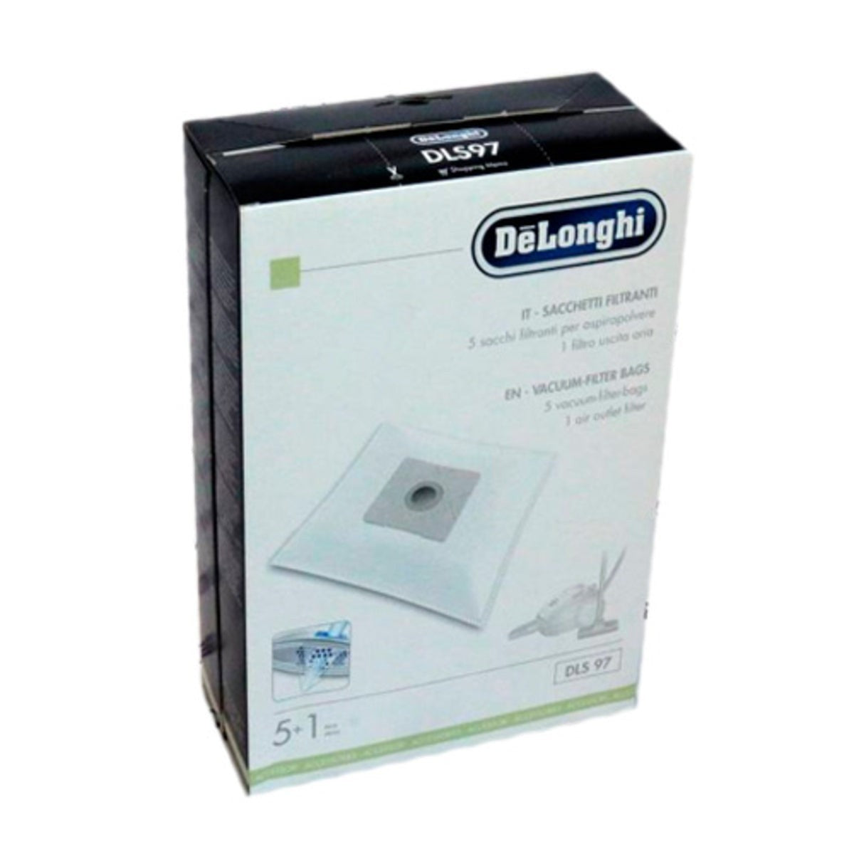 Recambio Delonghi DLS97 - Bolsa aspirador microfibra 5 bolsas con filtro - 5519110391