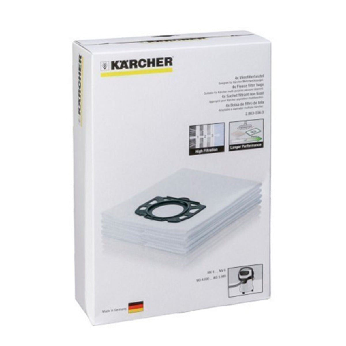 Recambio Karcher - Bolsas para aspirador industrial - 2.863-006.0