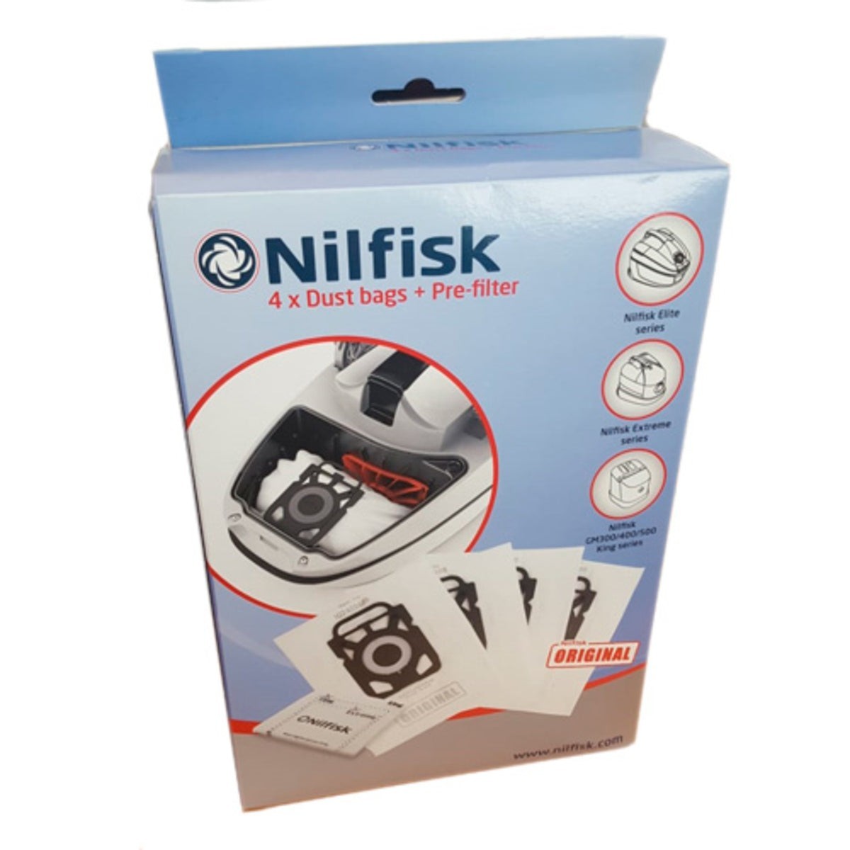 Recambio Nilfisk King - Bolsas para aspiradora - 107412688