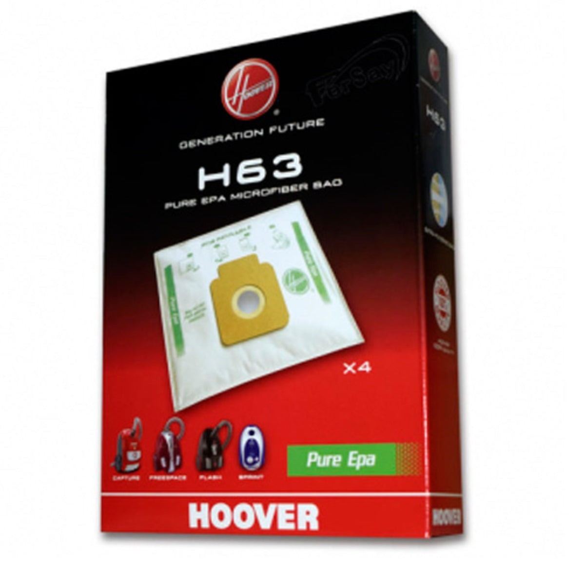 Recambio Hoover H63 - Bolsa aspirador, 4 unidades - 35600536