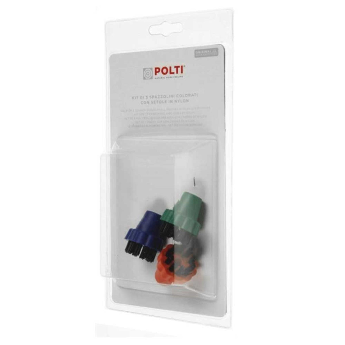 Recambio Polti Pro 95 Turbo Flexi - Kit de 3 cepillos de colores para vaporeta - PAEU0296