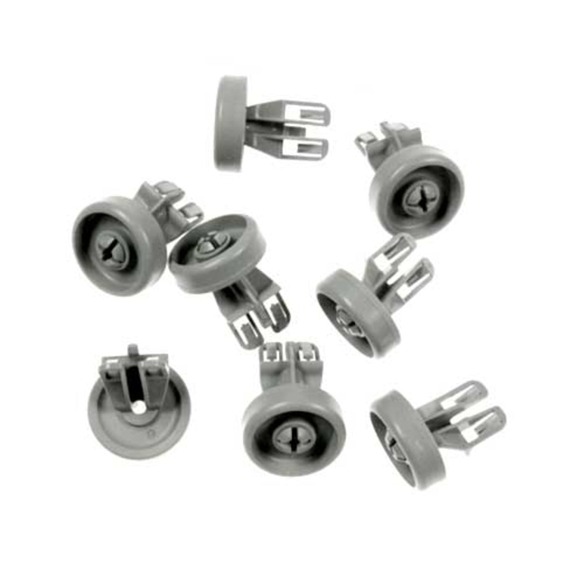 Recambio Whirlpool - Conjunto de 8 ruedas para el cesto inferior del lavavajillas - 481252888112