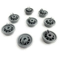 Recambio Balay, Bosch, Siemens - Pack de 8 ruedas para cesta de lavavajillas - 00165314
