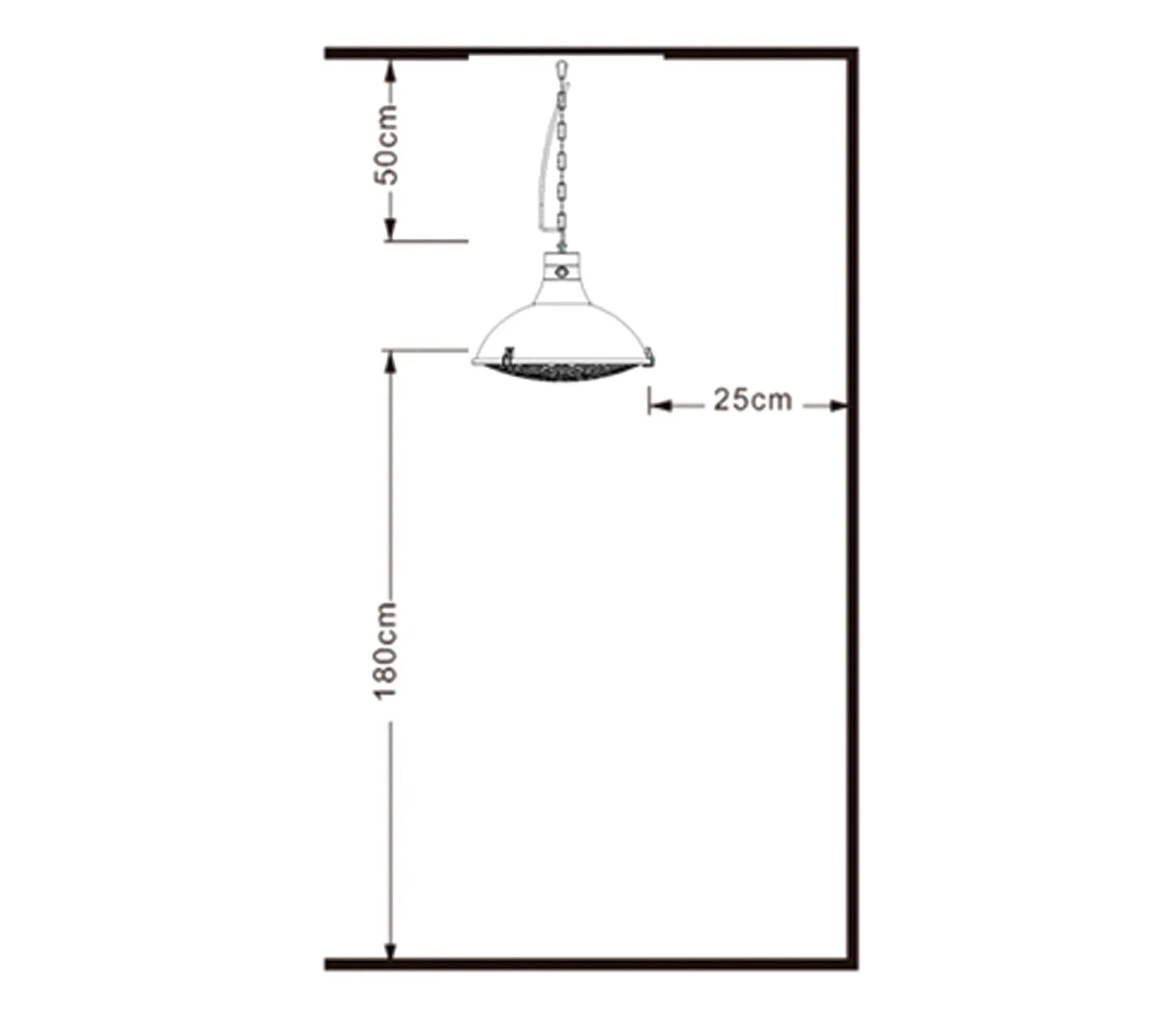 LACOR lámpara calentadora infrarroja Black 2100W