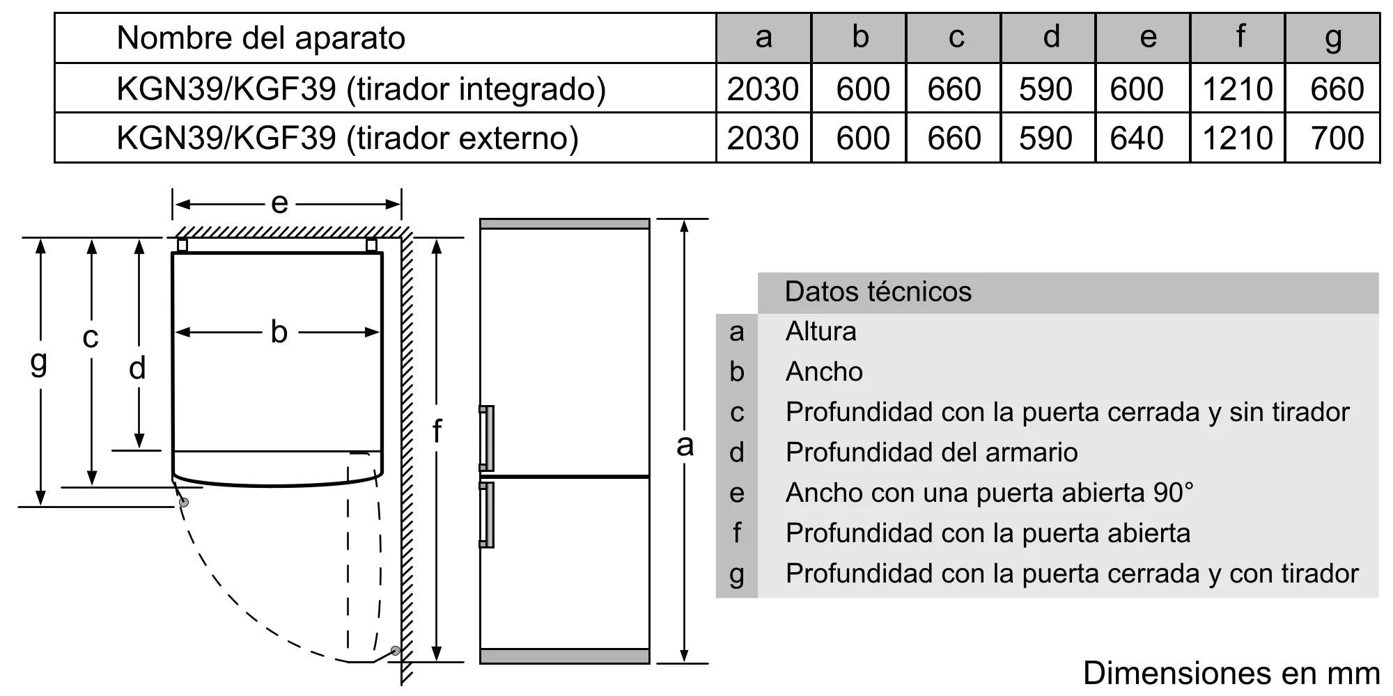 Frigorífico Bosch Serie 4, Combinado Libre Instalación, Acero KGN39VIEA