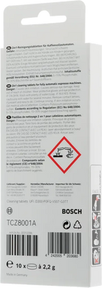 Pastillas detergente cafeteras automáticas Bosch 00312096