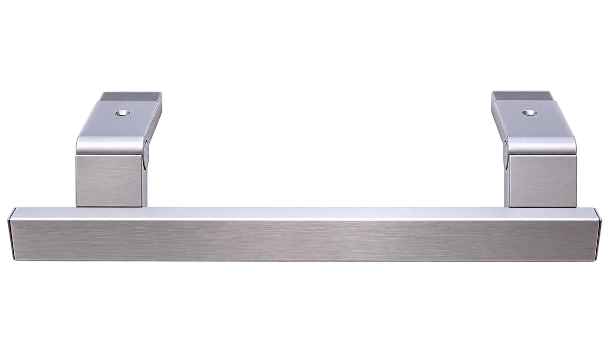 Tirador de puerta Beko Grundig C00882619, detalle de los soportes con orificios de fijación