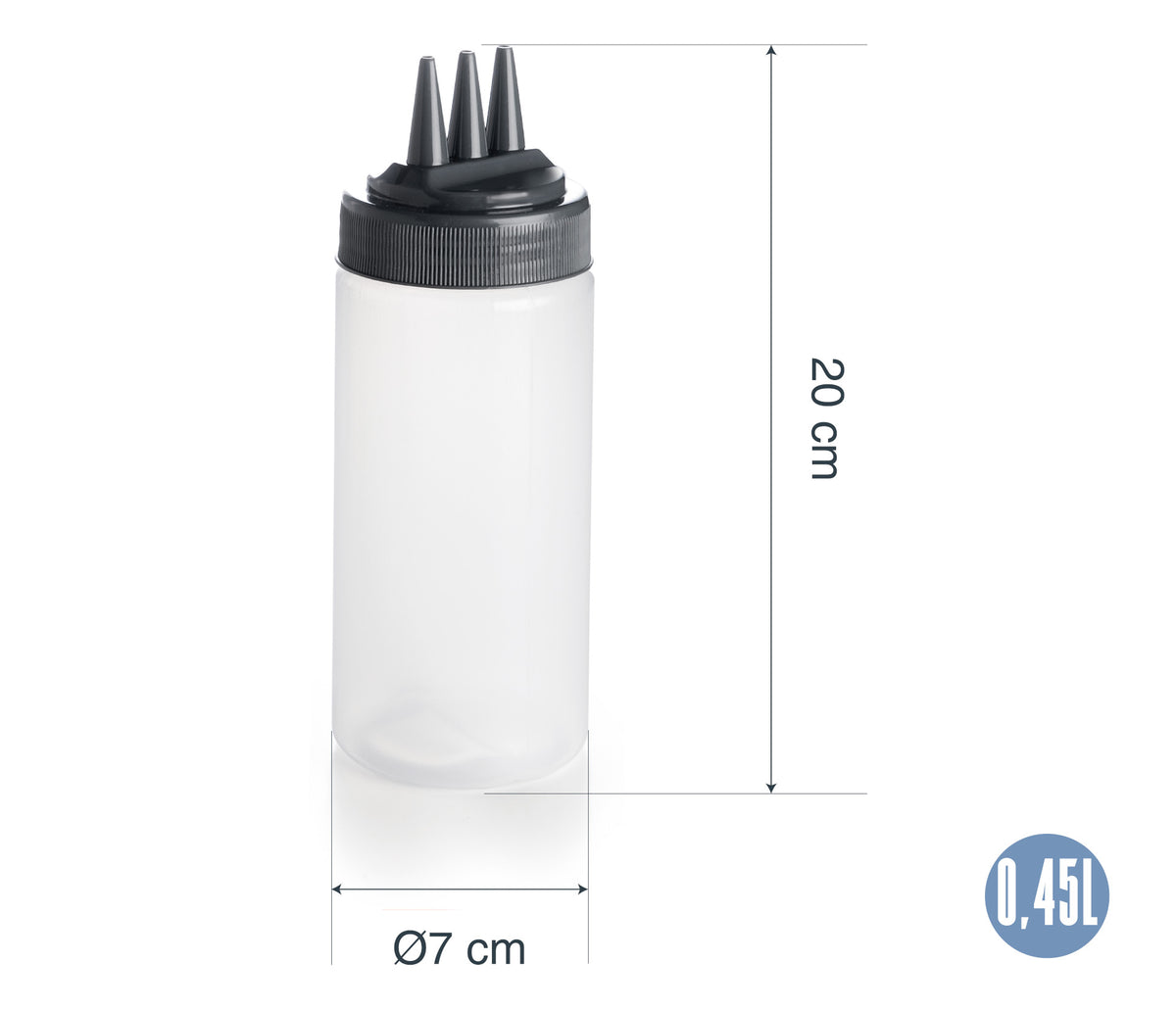 - Botella biberón con boquilla triple para equipos de cocina - Lacor 61974 - imagen 2