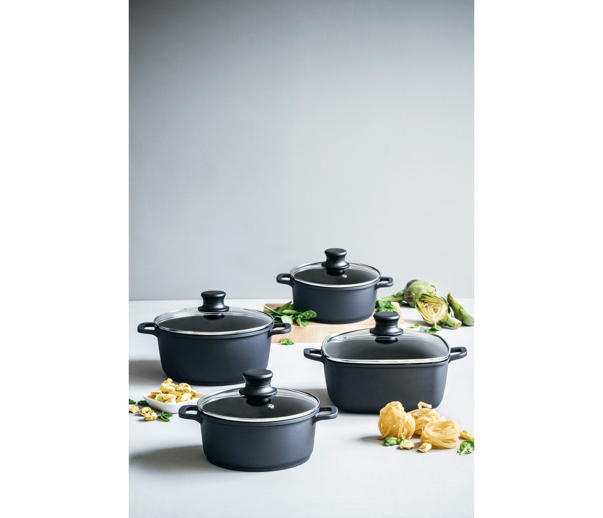 - Cacerola con tapa de cristal para equipos de cocina - Lacor 25816 - imagen 3