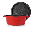 - Cacerola con tapa roja para equipos de cocina - Lacor 25909 - imagen 2