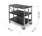- Carro servicio 3 bandejas plegable para equipos de cocina - Lacor 66247 - imagen 5
