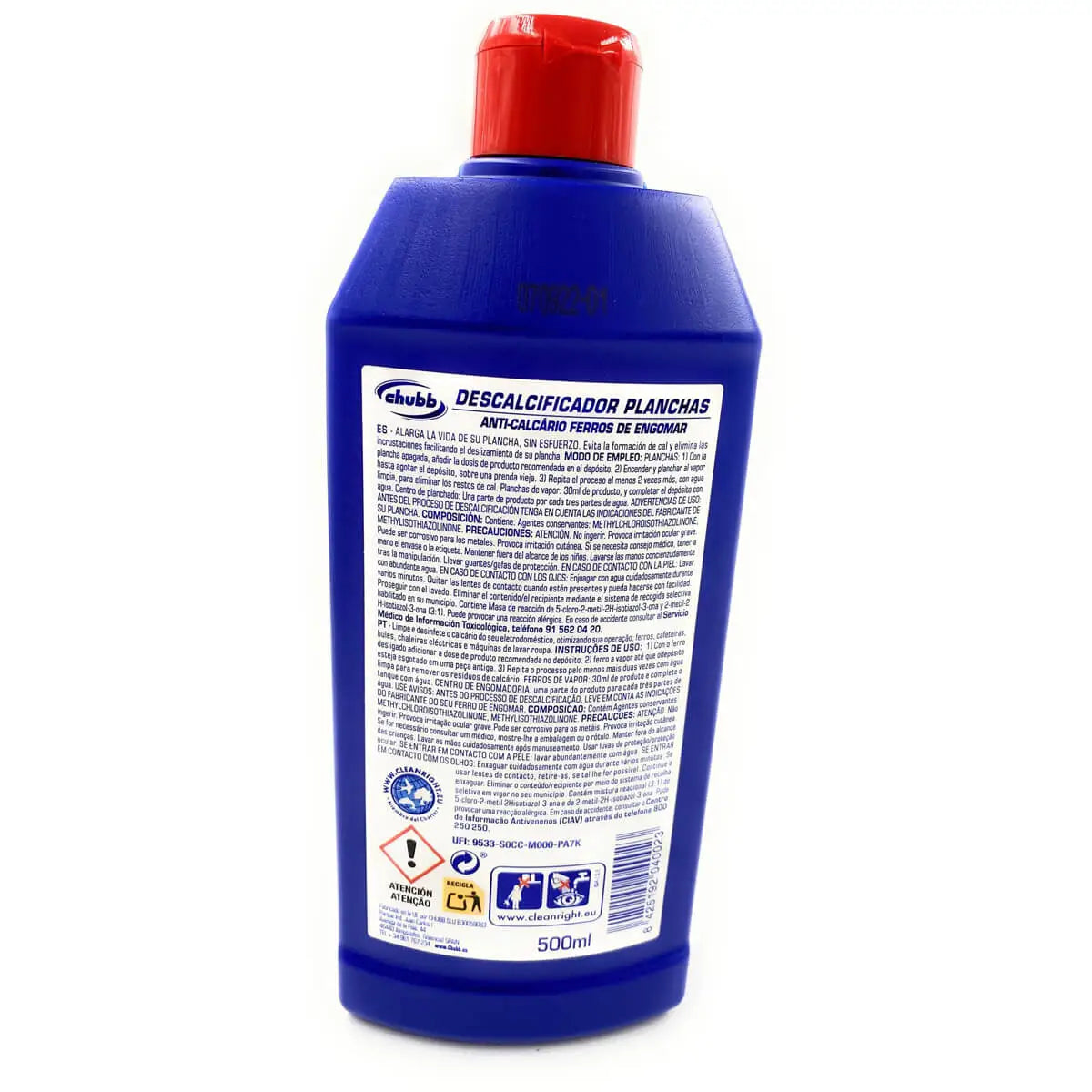 Descalcificador CHUBB especial cafeteras y planchas 500ml