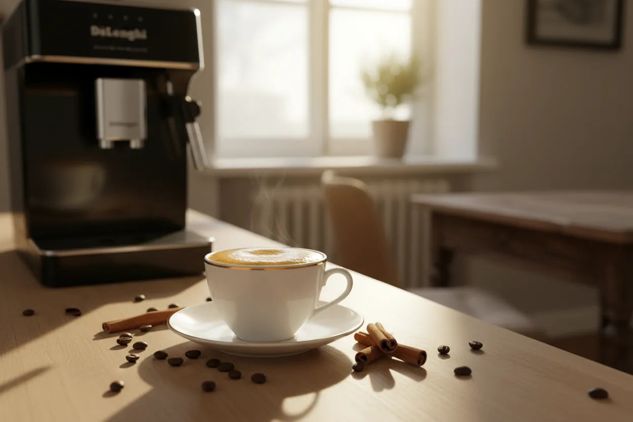 Espresso perfecto con cafetera DeLonghi