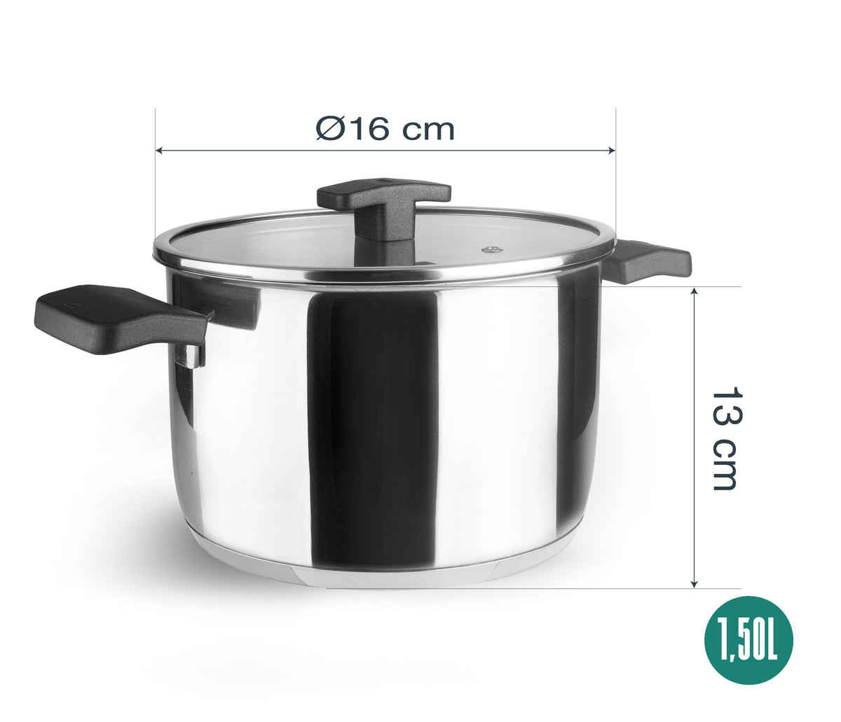 - Olla con tapa para equipos de cocina - Lacor 80116 - imagen 2