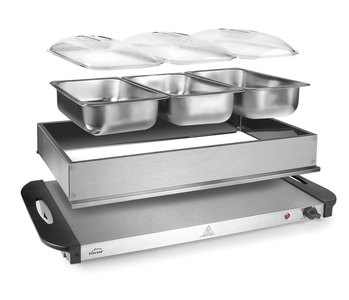 - Placa calentadora con cubetas para equipos de cocina - Lacor 69445 - imagen 2