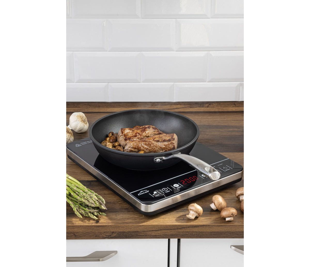 - Placa de inducción Slim para equipos de cocina - Lacor 69332 - imagen 2