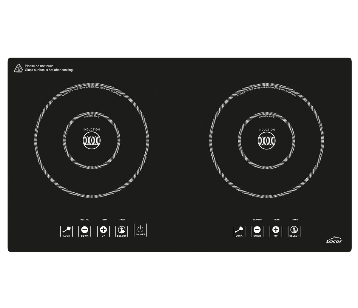 - Placa inducción horizontal Dual para equipos de cocina - Lacor 69333 - imagen 2