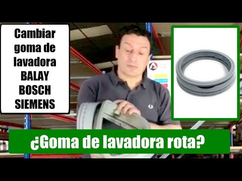 Cuándo cambiar la goma de lavadora?