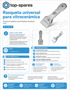 Universal - Top-Spares - Rasqueta para vitrocerámica - 0010