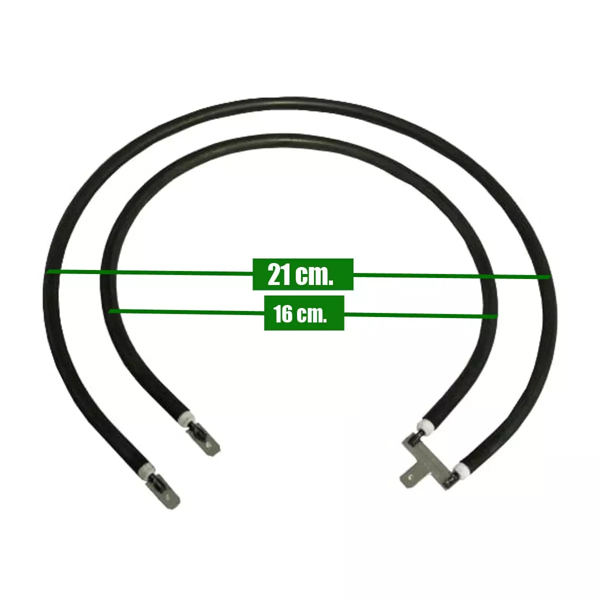Brasero doble blindado de resistencia universal para calefacción - 0063