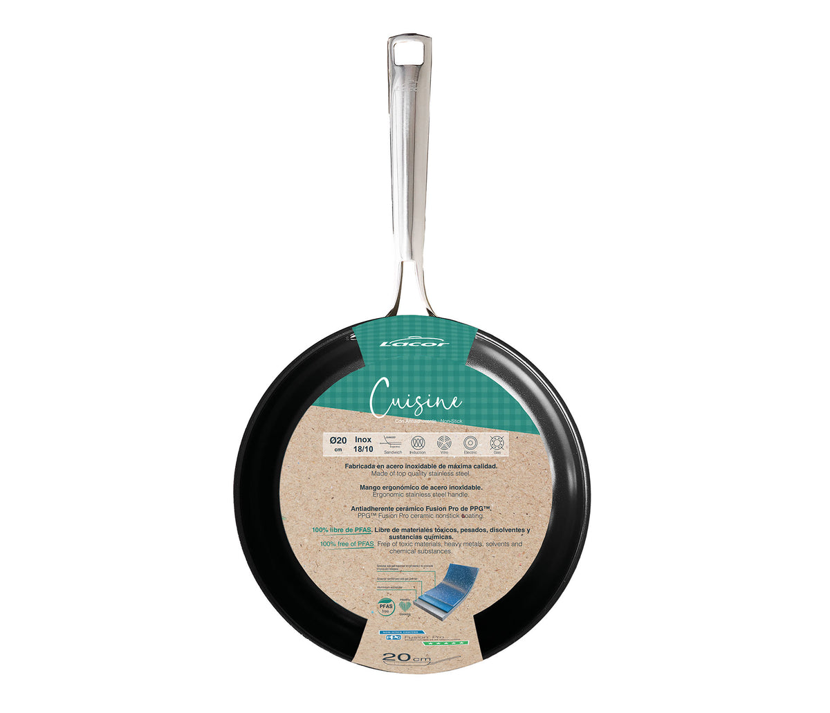 - Sartén antiadherente para equipos de cocina - Lacor 44320 - imagen 3