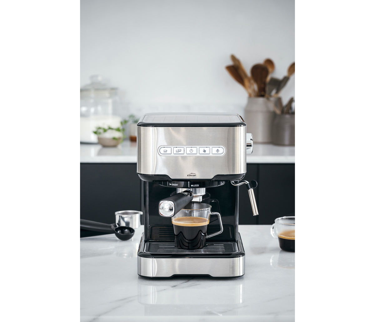Sence - Cafetera espresso para equipos de cocina - Lacor 69256 - imagen 9