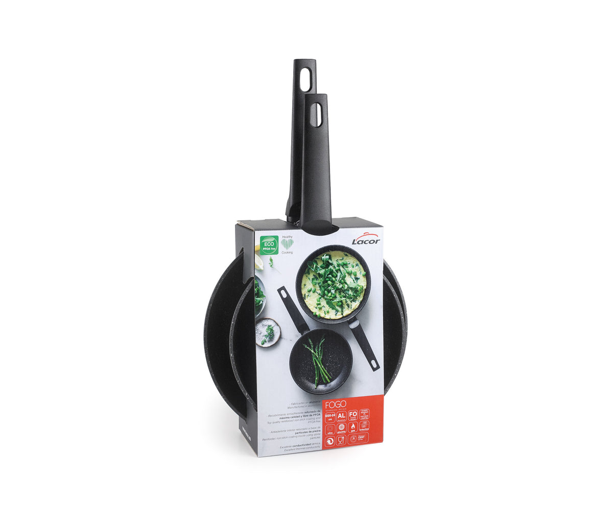 - Set de 2 sartenes para equipos de cocina - Lacor 26400 - imagen 3
