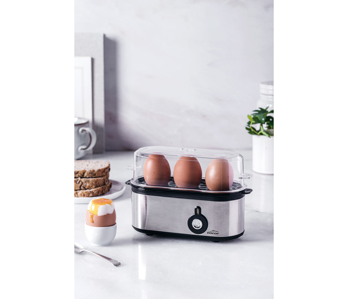 TRI OVUM - Cocedor de huevos para equipos de cocina - Lacor 69343 - imagen 2